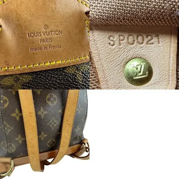 LOUIS VUITTON Brown Monogram Canvas Backpack - Picture 5 of 5